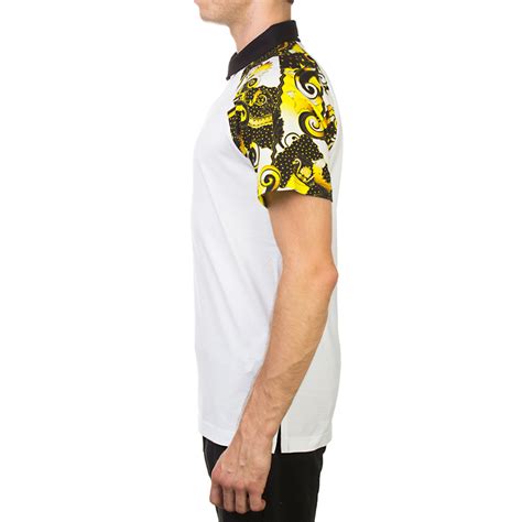 versace jeans couture pima cotton baroque design polo|Versace Jeans baroque.